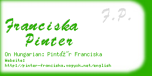 franciska pinter business card